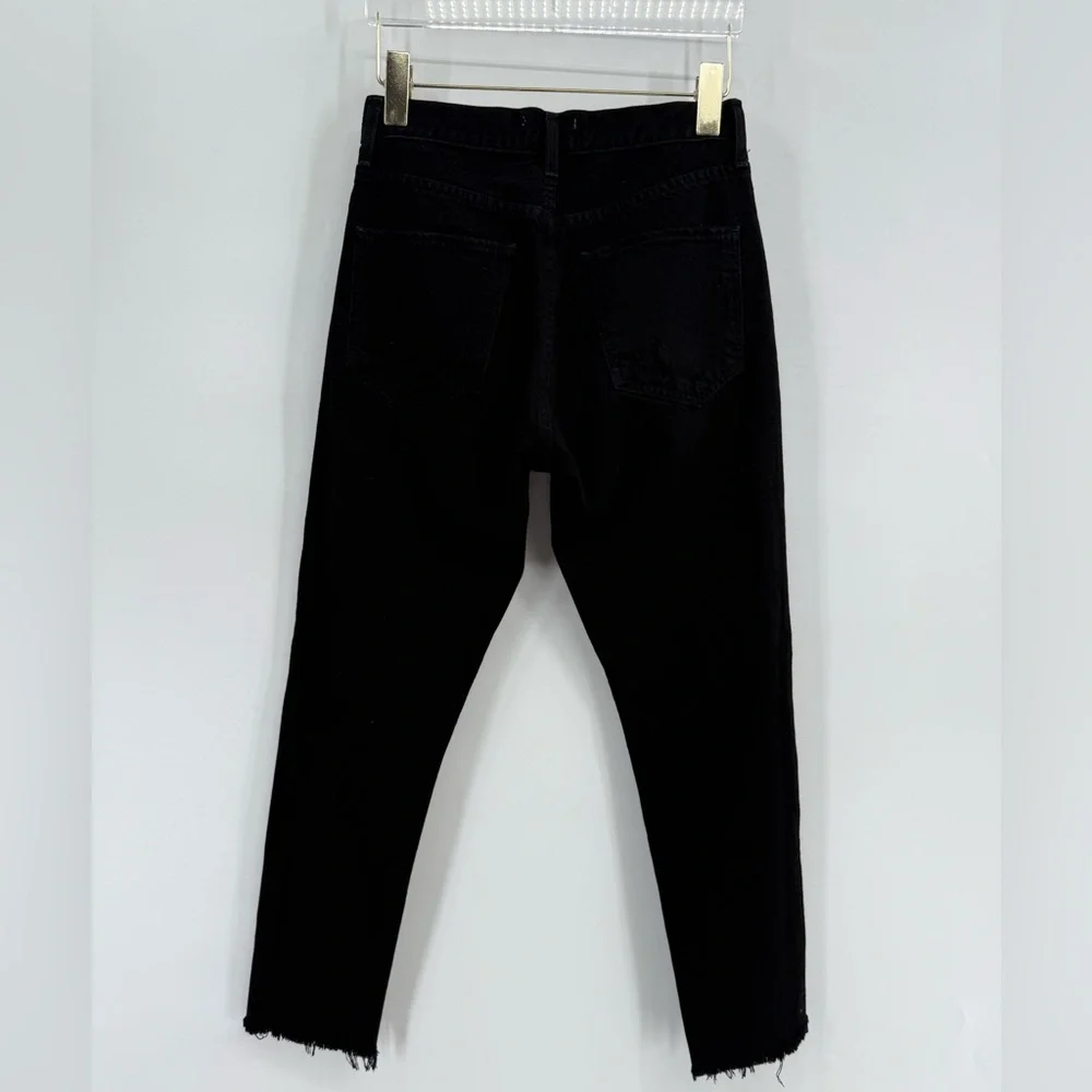 AGOLDE Jamie High Rise Classic Jeans Coal Black‎ size 24